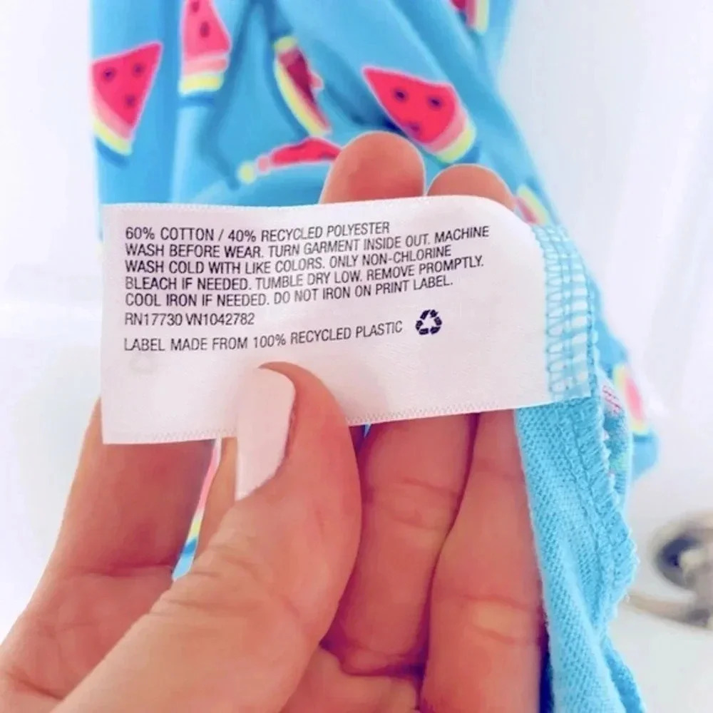 Cat & Jack Cotton Watermelon Dress Girl’s Size Large 10/12 - Picture 9 of 10